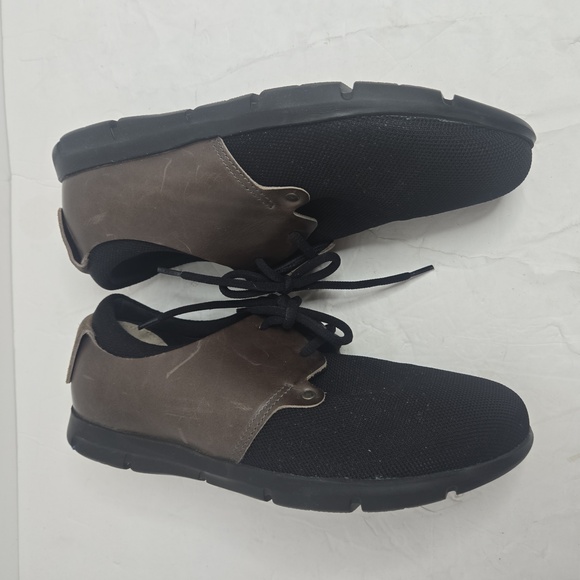 Birkenstock Minot Unisex Brown Leather and Fabric /Textile Black Shoes - Picture 12 of 14